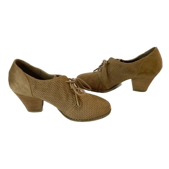 NWOT—Dr. Scholl’s Camel Colored Short Shaft Shooties with Lacing Size 6 - Picture 2 of 10